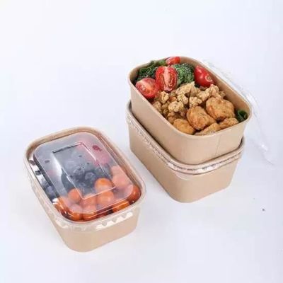 ODM OEM แบบใช้แล้วทิ้ง Take Away Bowl สี่เหลี่ยมผืนผ้าไมโครเวฟสำหรับสลัดสแน็ค
