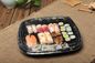 Square Sushi Blister Take Out Meal Box บรรจุภัณฑ์พลาสติกแบบใช้แล้วทิ้งพร้อมการพิมพ์สำหรับปาร์ตี้